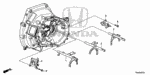 24201RY2000 - Transmission - Manual: FORK, GEARSHIFT (5-R) for Honda Image