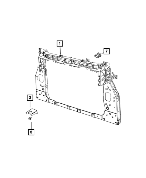 Radiator and Related Parts; Charge Air Cooler for 2018 Fiat 500X #1