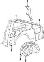 6170314900 - Body: Inner Panel for Toyota Image