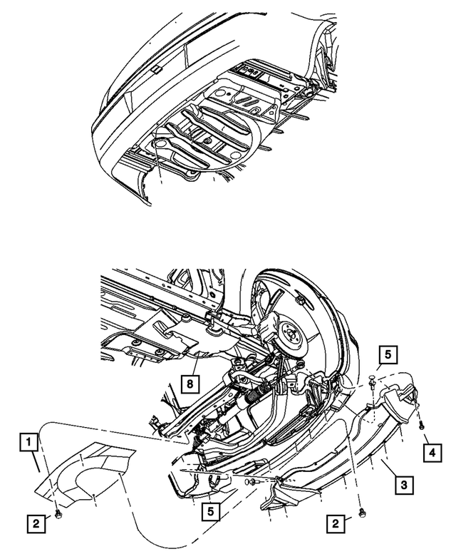 4806104AE - : Front Belly Pan for Mopar Image