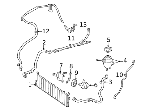 Radiator & Components for 2024 Mercedes-Benz CLE300 #4