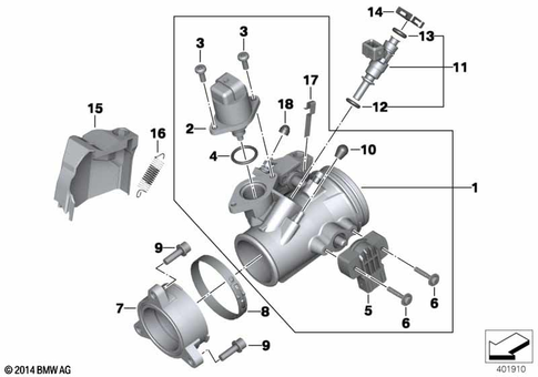 Throttle Valve and Actuator for 2019 BMW-Motorrad R nineT Urban G/S #0