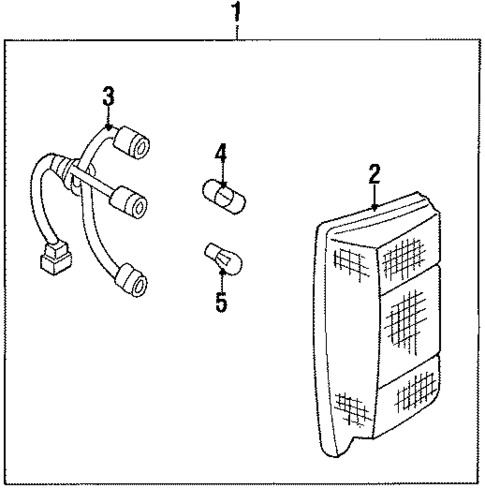 Combination Lamps for 1987 Nissan Maxima #1