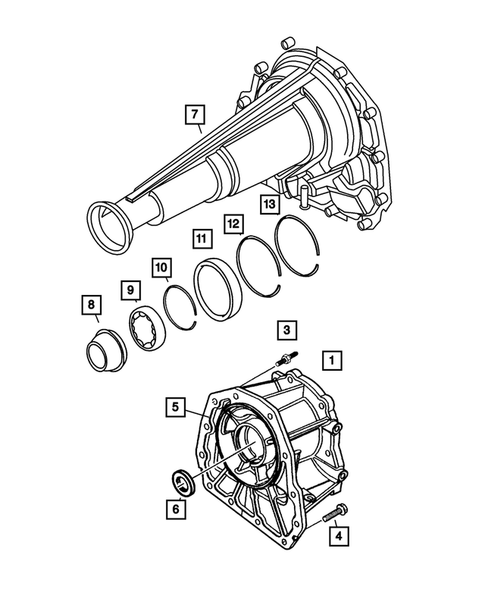 Case and Extension for 2006 Dodge Ram 1500 #1