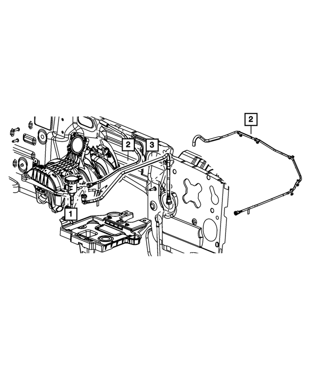 52125203AD - Emission Controls: Fuel Vapor Tube for Mopar Image