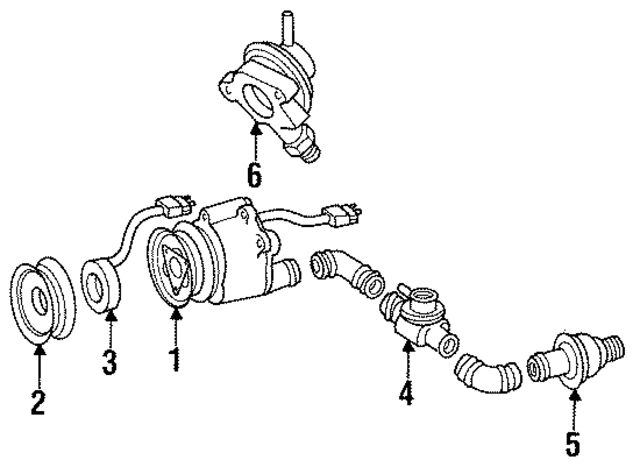 1041401485 - Emission System: A.I.R Pump for Mercedes-Benz Image