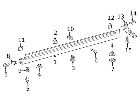 Exterior Trim - Pillars for 2025 Toyota Camry #0