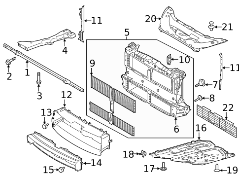 Radiator Support for 2025 Lincoln Corsair #0
