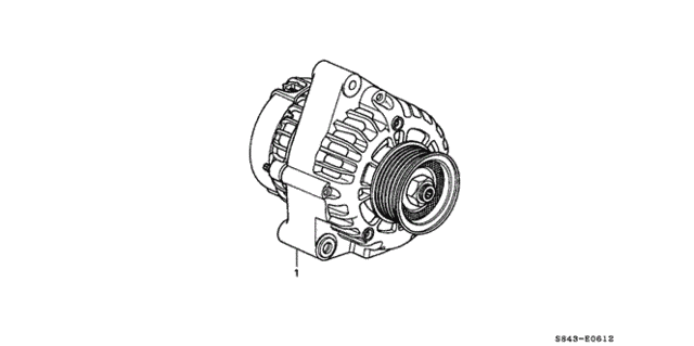 Alternator (Delphi) (V6) for 2002 Honda Accord #0