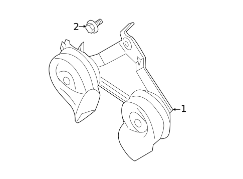 Horn for 2013 Nissan Armada #0