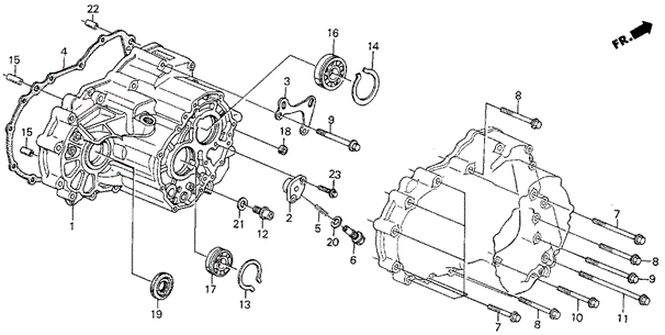 AT Transmission Housing (1) for 1986 Acura Integra #0