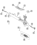 R8440710AA - Steering: Rack And Pinion Gear, Remanufactured for Mopar Image