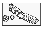 7P6853651KZLL - Body: Grille for Volkswagen: Touareg Image