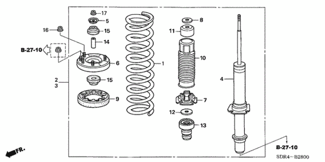 Front Shock Absorber for 2007 Honda Accord #0