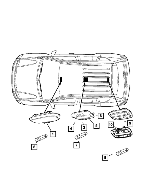 Lamps-Interior and Exterior for 2009 Jeep Patriot #2