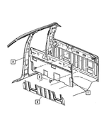 55350923AI - Interior Trim: Panel Inner Silencer for Mopar Image