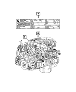 R8003550AA - Engine 6.7L Cummins (Diesel): Long Block Engine, Remanufactured for Dodge: Ram 3500 Image