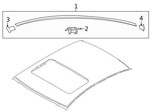 Exterior Trim - Roof for 2012 Kia Rio #1