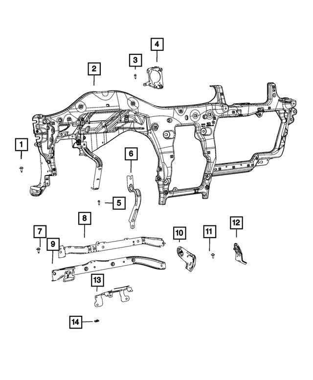 6508998AA - Interior Trim: Hex Head Bolt for Mopar Image
