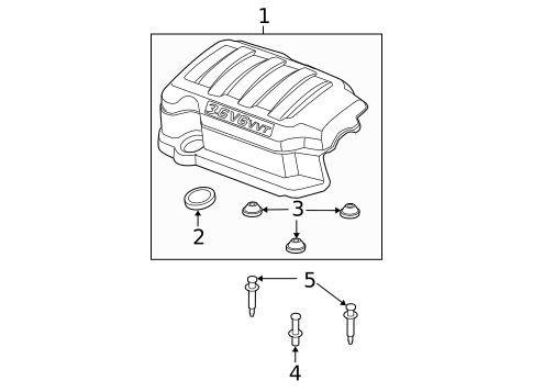 Engine Appearance Cover for 2016 GMC Acadia #0