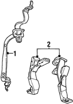 F8AZ54611B68AAD - Electrical: Retractor for FORD Image