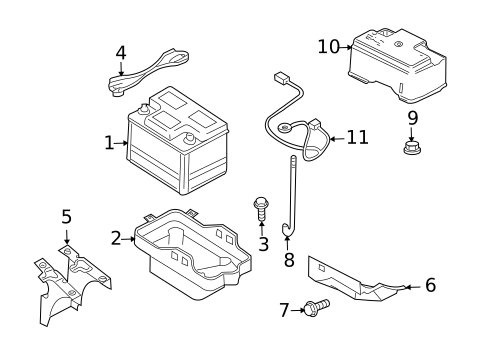 Battery for 2009 Mazda Tribute #1