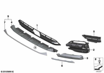 51117459519 - : Cover Panel For Air Inlet Left for BMW Image