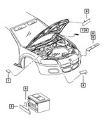 4606818AA - Labels All Vehicle Locations: Battery Label for Mopar Image