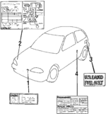 7916164B10 - : Tire Info Label for Suzuki Image