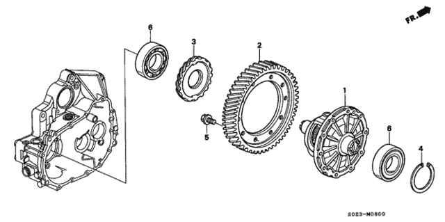 MT Differential Gear (SOHC) for 1997 Honda Civic #0