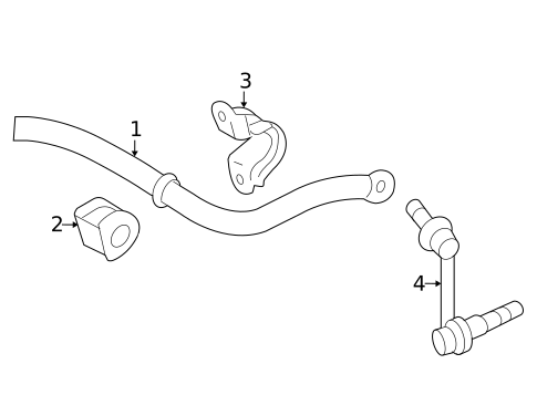 Stabilizer Bar & Components for 2017 Lexus IS200t #1