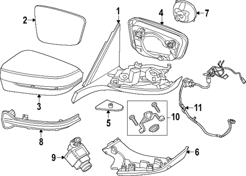 Outside Mirrors for 2024 BMW i7 #0