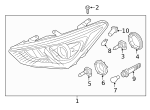 1864305009L - Electrical: Marker Lamp Bulb for Hyundai Image
