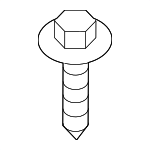 1130206206B - Electrical: Headlamp Assembly Bolt for Hyundai: Azera, Santa Fe Sport, Veracruz Image