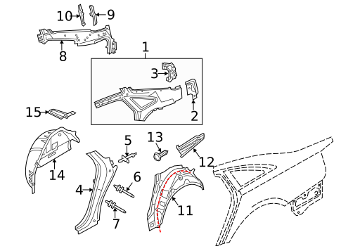 Inner Structure for 2015 Audi A6 Quattro #0