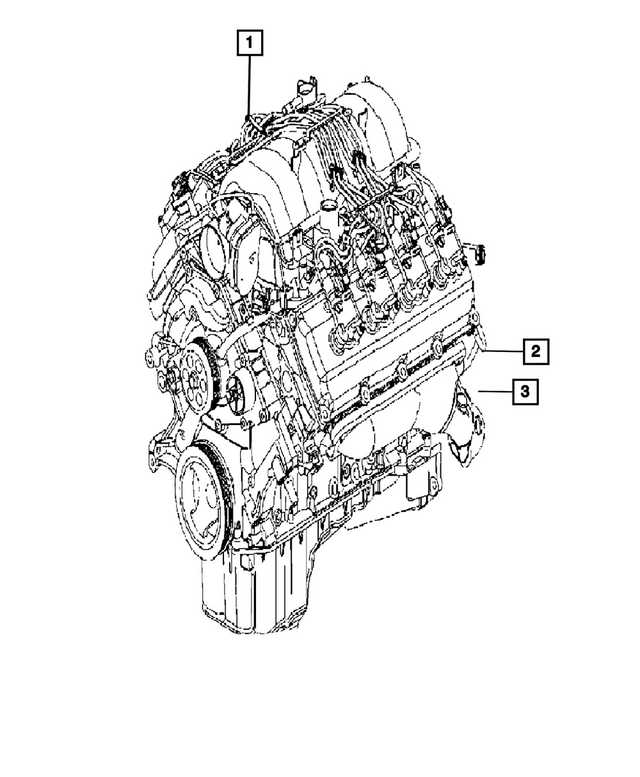 68409343AA - Engine: Long Block Engine for Mopar Image
