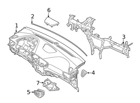 Instrument Panel for 2019 Hyundai Ioniq #0