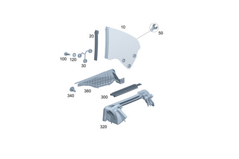 Rear Side Window for 2026 Mercedes-Benz SL63 AMG S E Performance #0