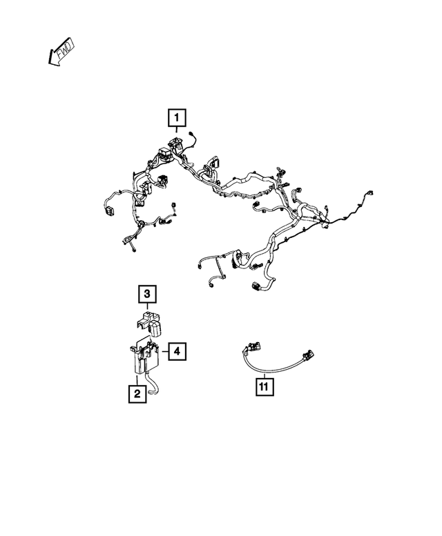 68404384AB - Electrical: Antenna Cable for Mopar Image image