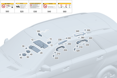 Sun Visor, Interior Mirror, Grab Handle for 2026 Mercedes-Benz GLE450e #0