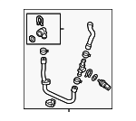 1K0122051HE - Cooling System: Lower Hose for Volkswagen: Beetle, Golf, Jetta Image