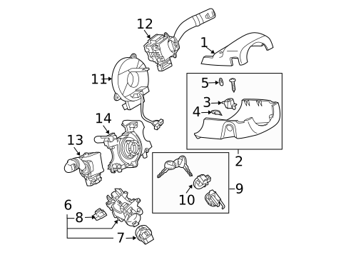 Ignition Lock for 2005 Mazda 6 #0