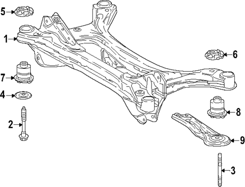 Suspension Mounting for 2025 Toyota Camry #1