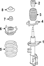 54651XG100 - Suspension: Strut for Kia: EV6 Image