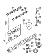 « 6509208AA – 5.7L Gas; Engine : Tête Collerette Hexagonale Boulon, Montage, Arrière pour Mopar Image »