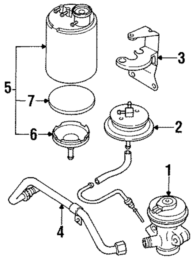 14952N5300 - : Vapor Canister Filter for Nissan Image