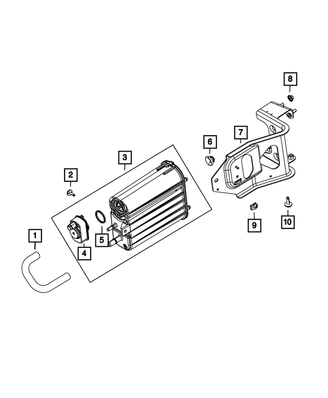 52121681AA - Emission Controls: Filter To Canister Hose for Mopar Image