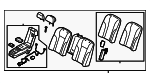 89300J6CE0RF2 - Body: Seat Back Assembly for Kia: K900 Image