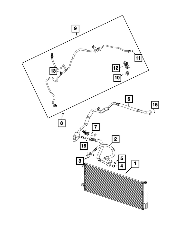 6106271AA - Air Conditioners and Heaters: A/c Line Seal for Mopar Image