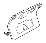 8H0867975D2Z3 - Body: Deck Lid Trim for Audi: A4, A4 Quattro, RS4, S4 Image